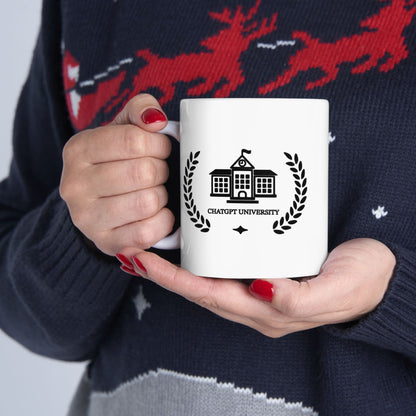 Novelty Mug - CHATGPT UNIVERSITY Humor Design